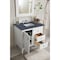James Martin Vanities Palisades 36in Single Vanity, Bright White w/ 3 CM Charcoal Soapstone Quartz Top 527-V36-BW-3CSP - alternate 2